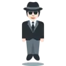 Person In Suit Levitating: Light Skin Tone Emoji 🕴🏻 image - Twitter / X (Twemoji) style