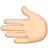 Leftwards Hand: Light Skin Tone