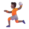 Person Playing Handball: Medium-Dark Skin Tone Emoji 🤾🏾 image - Microsoft 3D Fluent style