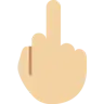 Middle Finger: Medium-Light Skin Tone Emoji 🖕🏼 image - Twitter / X (Twemoji) style