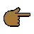 Backhand Index Pointing Right: Medium-Dark Skin Tone
