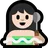 Person In Steamy Room: Light Skin Tone
