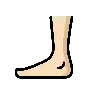 Foot: Light Skin Tone Emoji 🦶🏻 image - OpenMoji style