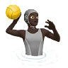 Person Playing Water Polo: Dark Skin Tone Emoji 🤽🏿 image - Apple style