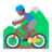 Man Mountain Biking: Medium-Dark Skin Tone