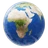 Earth Globe Europa-Africa
