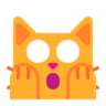 Face de chat lasse Emoji 🙀 image - Microsoft Classic 2D style