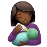 Woman Feeding Baby: Medium-Dark Skin Tone Emoji 👩🏾‍🍼 image - Apple style