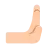 Rightwards Pushing Hand: Light Skin Tone