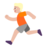 Person Running: Medium-Light Skin Tone