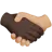 Handshake: Dark Skin Tone, Medium-Light Skin Tone