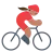 Woman Biking: Medium Skin Tone