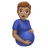 Pregnant Man: Medium Skin Tone