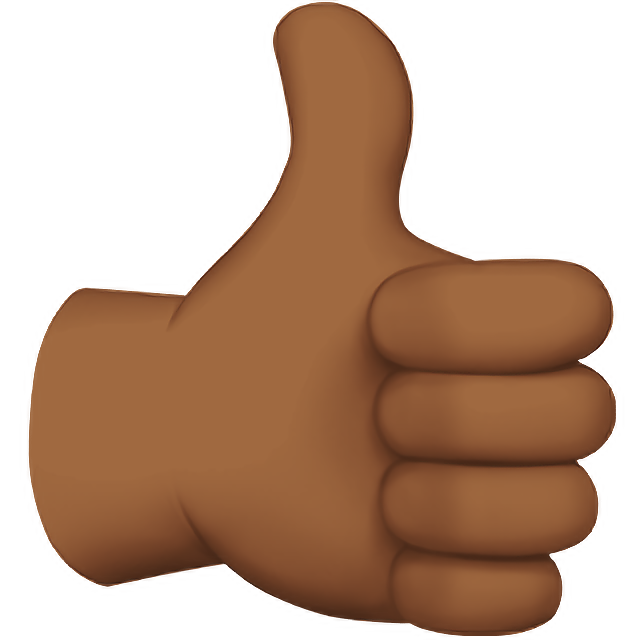 Thumbs Up: Medium-Dark Skin Tone