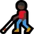 Man With White Cane: Dark Skin Tone