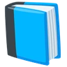 Livro Azul Emoji 📘 image - Facebook Messenger (2016) style