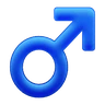Signe mâle Emoji ♂ image - Huawei Harmony OS style