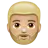 Person: Medium-Light Skin Tone, Beard