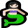 Merperson: Light Skin Tone Emoji 🧜🏻 image - Microsoft Windows 10 Segoe UI Emoji style