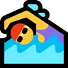 Woman Swimming Emoji 🏊‍♀️ image - Microsoft Windows 10 Segoe UI Emoji style