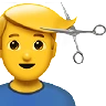 Man Getting Haircut Emoji 💇‍♂️ image - Apple style