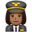 Woman Pilot: Medium-Dark Skin Tone