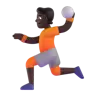 Person Playing Handball: Dark Skin Tone Emoji 🤾🏿 image - Microsoft 3D Fluent style