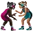 Women Wrestling: Dark Skin Tone, Medium Skin Tone