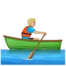 Man Rowing Boat: Medium-Light Skin Tone Emoji 🚣🏼‍♂️ image - WhatsApp style