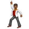 Man Dancing: Medium-Dark Skin Tone Emoji 🕺🏾 image - WhatsApp style