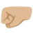 Left-Facing Fist: Medium-Light Skin Tone