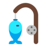 Olta ve Balık Oltası Emoji 🎣 image - Microsoft Classic 2D style