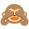 Zobacz-No-Evil Monkey Emoji 🙈 image - Google Noto Color Animated style