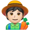 Farmer: Light Skin Tone Emoji 🧑🏻‍🌾 image - Samsung style