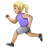 Woman Running: Medium-Light Skin Tone