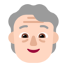 Older Person: Light Skin Tone Emoji 🧓🏻 image - Microsoft Classic 2D style