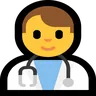 Man Health Worker Emoji 👨‍⚕️ image - Microsoft Windows 10 Segoe UI Emoji style