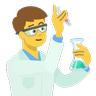 Man Scientist Emoji 👨‍🔬 image - Skype style