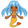 Mermaid: Medium-Dark Skin Tone Emoji 🧜🏾‍♀️ image - Emojidex style