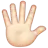Hand With Fingers Splayed: Light Skin Tone