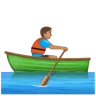 Man Rowing Boat: Medium Skin Tone Emoji 🚣🏽‍♂️ image - WhatsApp style