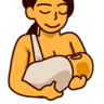 哺乳 Emoji 🤱 image - Emojidex style