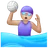 Woman Playing Water Polo: Medium-Light Skin Tone