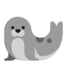 Phoque chien de mer Emoji 🦭 image - Microsoft Classic 2D style