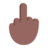 Middle Finger: Medium-Dark Skin Tone