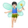 Man Fairy: Light Skin Tone Emoji 🧚🏻‍♂️ image - Samsung style