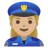 Woman Police Officer: Medium-Light Skin Tone