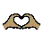 Heart Hands: Medium Skin Tone