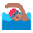 Person Swimming: Medium Skin Tone