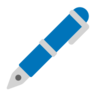 Caneta-tinteiro inferior esquerda Emoji 🖋 image - Microsoft Classic 2D style